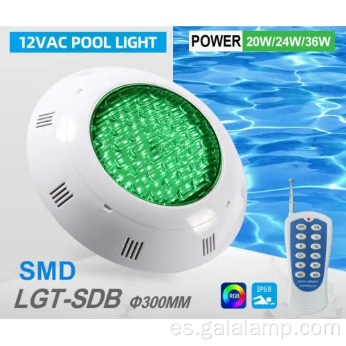 Luz de la piscina RGB AC12V resistente a la intemperie con control remoto inalámbrico